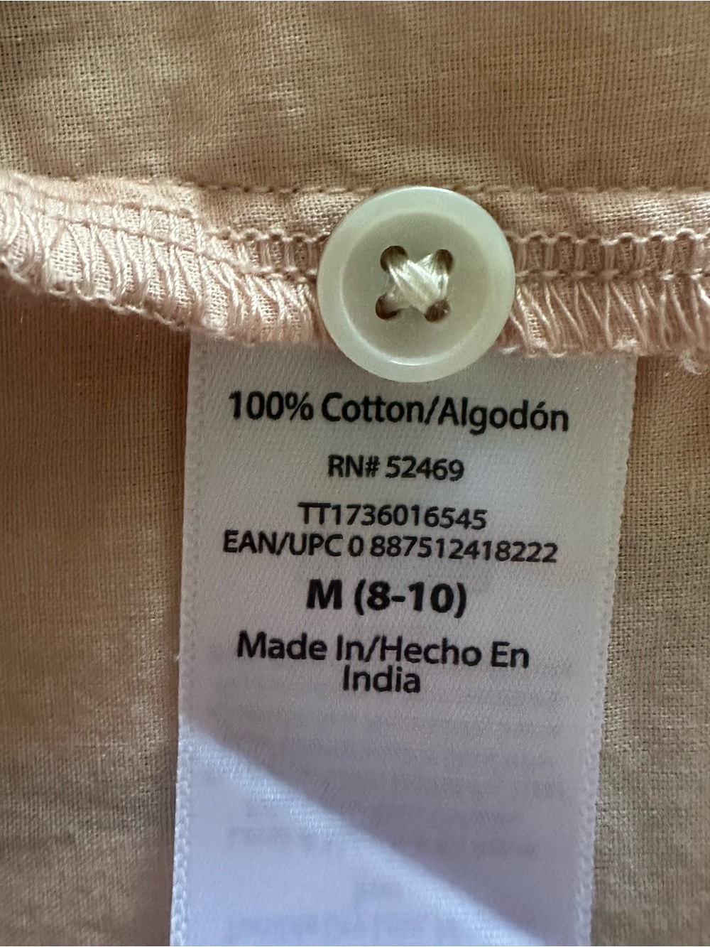 Time and Tru | Blush Pink Puff Sleeve Blouse Sz M EUC - Picture 8 of 9
